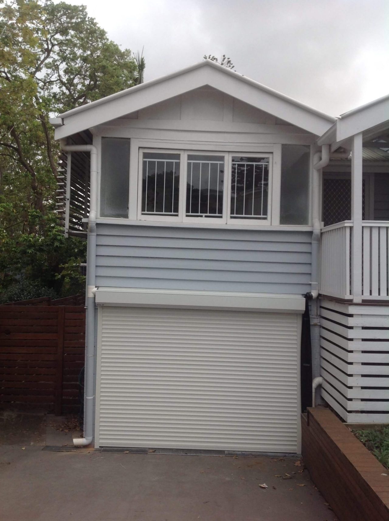 QLD Roller Doors Single-garage-fitted-from-outside-2-scaled